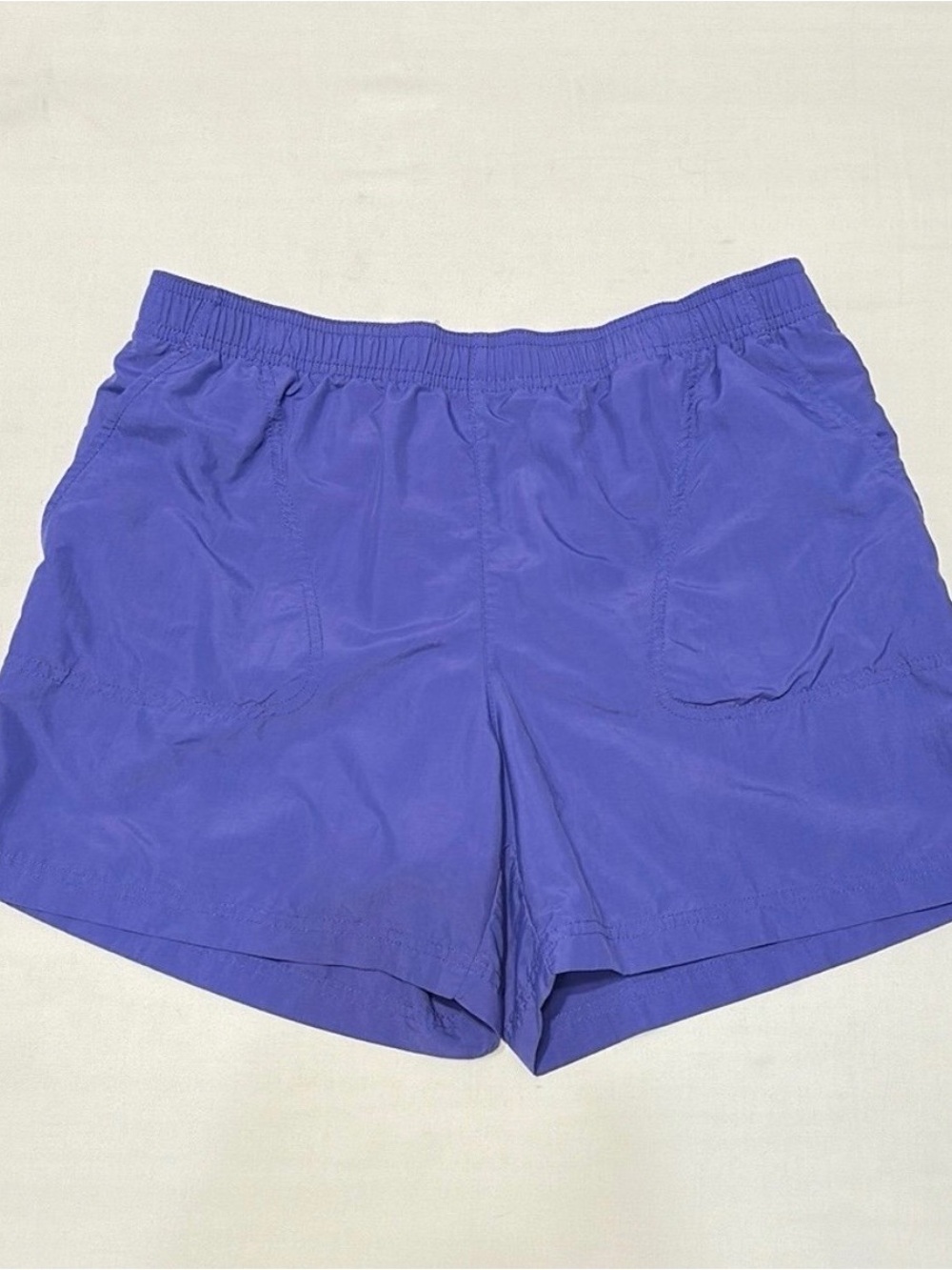 Columbia Nylon Purple Athletic Shorts with Mesh Liner